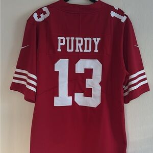Men's San Francisco 49ers Brock Purdy Nike Scarlet Game Player Jersey #13 Size M
